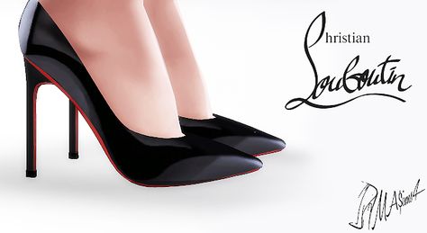 M Λ S I M S 4: Christian Louboutin Pigalle 120mm Panent Leather P... Louboutin High Heels, Cc Shoes, Sims 4 Cc Shoes, Louboutin Pigalle, Sims 4 Mm Cc, Sims 4 Cc Skin, Christian Louboutin Pigalle, Sims 4 Mm, Sims4 Clothes