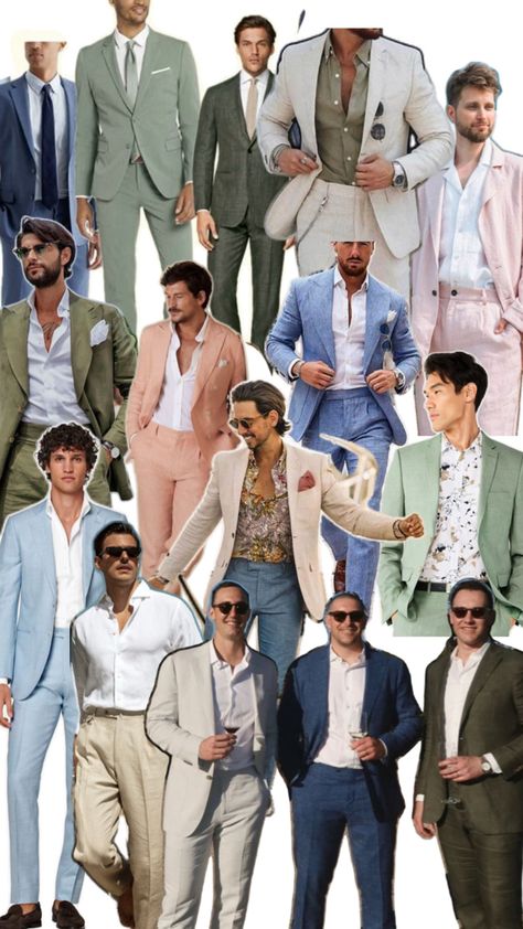 Mens Wedding Attire Guest, Festive Wedding Attire, Men Wedding Attire Guest, Semi Formal Wedding Attire, Wedding Guest Suits, Cocktail Dress Code, Summer Wedding Attire, Formal Wedding Attire, Cocktail Attire Men