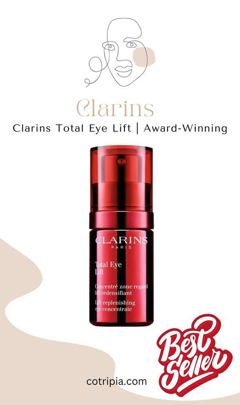 👁️ Eyes That Speak Volumes: Clarins Total Eye Lift – Award-Winning Beauty! 🌟 Eye Care Routine, Eye Lift Cream, Cosmetics Store, Anti Aging Eye Cream, Eye Lift, Skincare Aesthetic, Skincare Routines, 60 Seconds, Eye Care