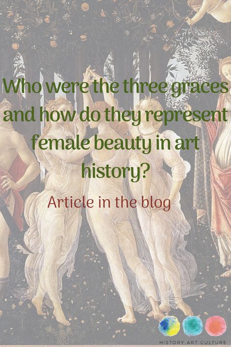 Throughout art history, the three graces are repeatedly represented by great artists. From Greek mythology to contemporary art, these three figures represent the ideals of female beauty corresponding to different times and artists. In this article from Citaliarestauro.com we will take a journey through the history of art following these three nice characters: the 3 graces. #citaliarestauro #blog #threegraces #artanalysis #arthistory The Charities Greek Mythology, 3 Graces, History Symbol, Art Analysis, Robert Delaunay, Lucas Cranach, History Articles, Mythological Characters, Grace Art