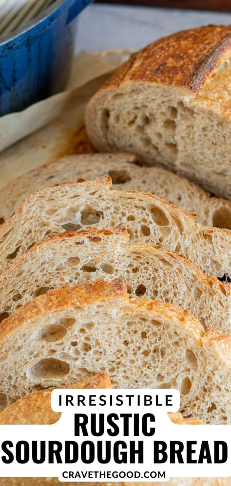 Rustic Sourdough Bread Recipe, Crusty Artisan Bread, Sourdough Baguettes, Whole Wheat Sourdough, Wheat Bread Recipe, Sourdough Discard Recipes, Artisan Bread Recipes, Discard Recipes, Venison Recipes