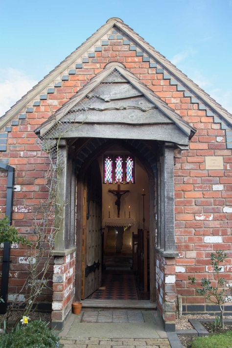 Smallest Private Chapel Home Chapel, Private Chapel, Chapel Ideas, Bronze Centerpiece, Big Sheds, Gothic Windows, Bristol England, The Shed, Building A Shed