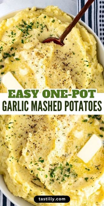 You won’t believe how easy it is to infuse mashed potatoes with aromatic garlic. This creamy one-pot Garlic Mashed Potatoes recipe has a buttery richness with a hint of garlic that sets it apart from regular mashed potatoes. Serve it on special occasions or any weeknight dinner and make your family happy. Easy Mashed Potatoes Recipe, Quick Mashed Potatoes, Mashed Potatoes With Skin, Potatoes Thanksgiving, Mashed Potatoes Recipe Easy, Mashed Potatoes Thanksgiving, Buttermilk Mashed Potatoes, Healthy Mashed Potatoes, Creamy Garlic Mashed Potatoes