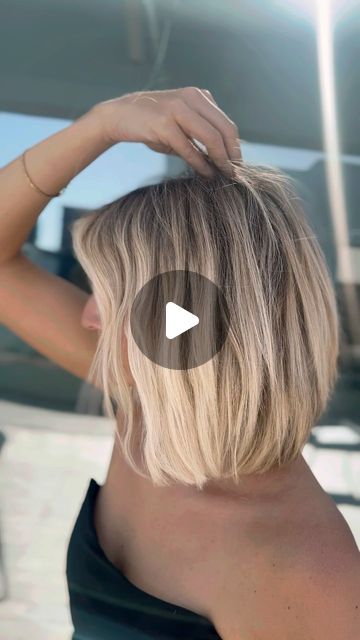 Tyler Mascio on Instagram: "beach bum | undone | textured bob | danger sessions
color x @mac_daddybeauty 

formula 👇🏼
•signature beach bum foil placement. 
•enlightener was 10 vol for hair line, 20-30 throughout the head.
•depth in between foils was equal parts 7-8 & 5-0 
•root smudge was 5-0.
•wet balayage with 30 volume (blended into the root smudge.
•all over gloss 10-1
.
.
.
.
#dangerjones #dangerjonescreative #liftedbydangerjones #lahair #solaproawards_blondes24  #thevaultbeautylab #phillystylist #summerhaircolor #summerhairgoals #macdaddybeauty blonde #blondehairstyles #blondehairgoals #brunettemodel #brunettehaircolor #brunettehairinspo #hairinstagram #macdaddybeauty #saloneducation #saloneducator #phillystylist #blondebalayage #solasalons #hairinspo #hairstylist #haircolour #hair Rooted Balayage Blonde, Wet Balayage Blonde, Smudge Root Blonde, Wet Balayage, Foil Placement, Root Smudge, Blonde Hair Goals, Textured Bob, Hair Line