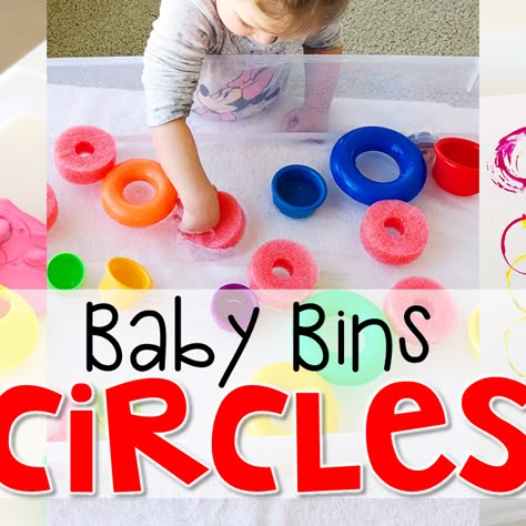 Infant Math Activities, Color Sensory Bin, Preschool Sensory Table, Toddler Classroom Ideas, Infant Toddler Classroom, Infant Crafts, Toddlers Crafts, Shapes For Toddlers, Toddler Sensory Bins