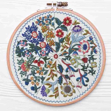 A Year Inspired by William Morris - Stitchdoodles William Morris Embroidery, Hand Embroidery Kits, Hand Embroidery Kit, Embroidery Scissors, Creative Things, Hand Embroidery Pattern, Embroidery Needles, Hand Embroidery Design, Nature Journal