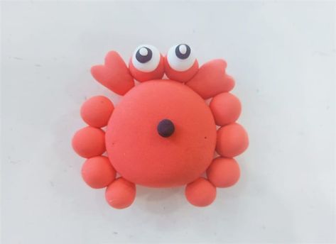 Super Light Clay Ideas, Clay Crab, Super Light Clay, Light Clay, Clay Diy Projects, The Crab, The Claw, Red Clay, Clay Ideas