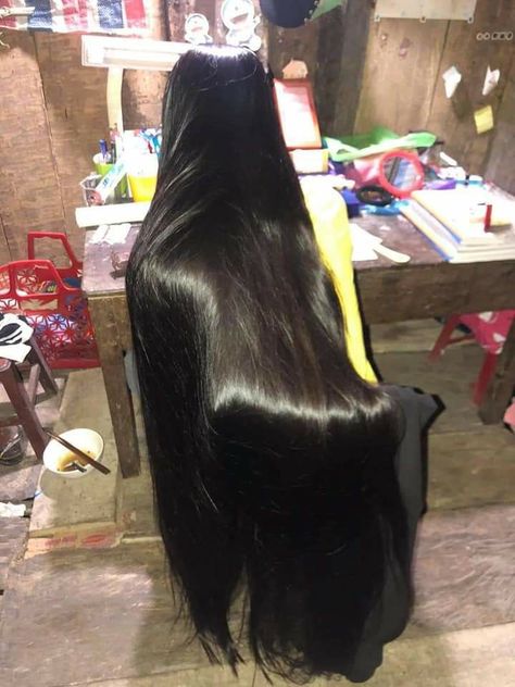 Pin by Sheila on Pretty Hair in 2022 | Long silky hair, Long hair images, Long black hair Silky Black Hair, Long Straight Black Hair, Shiny Black Hair, Hair Motivation, Long Shiny Hair, Straight Black Hair, Extremely Long Hair, Long Healthy Hair, Long Silky Hair