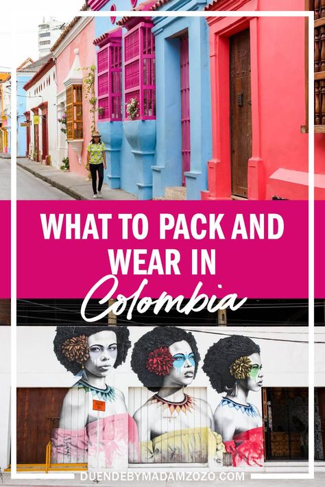 Cartagena Packing List, Medellin Packing List, Colombia Packing List, What To Wear In Medellin Colombia, Outfits For Colombia Trip, Colombia Outfits What To Wear Medellin, Colombia Vacation Outfits, Medellin Colombia Outfit, Columbia Medellin