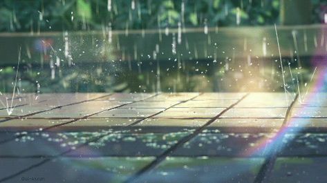 Rain Gif, The Garden Of Words, Garden Of Words, Gif Background, Wallpaper Hp, Animated Banners, Banner Gif, Anime Gifs, Anime Gifts