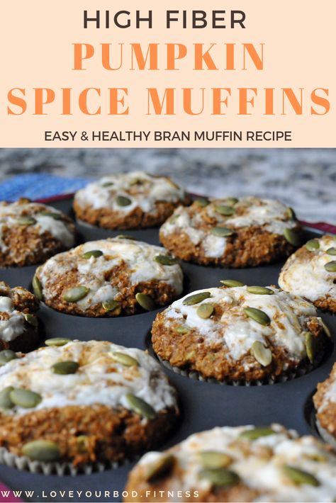 Fiber Muffins, High Fiber Muffins Healthy, Fiber Recipes, High Fiber Pumpkin Muffins, Pumpkin Fiber Muffins, Healthy Pumpkin Muffins, High Fiber Bread Recipe, High Fiber Recipes, Healthy Bran Muffin Recipe