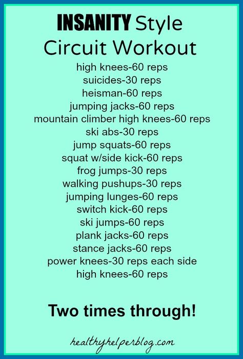 insanity style circuit workout-healthyhe... Core Gym, Circuit Workouts, Insanity Workout, P90x, Fit Girl Motivation, Circuit Workout, Hiit Workouts, Cardio Workouts, Circuit Training