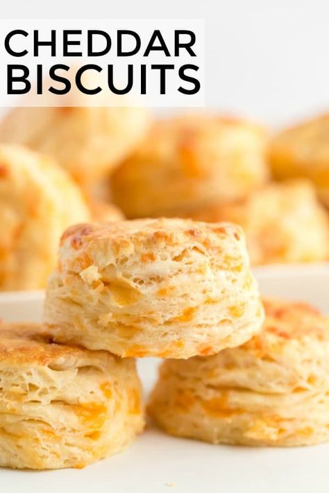 Light, cheesy, easy and fluffy, these Cheddar Biscuits are a quick and delicious recipe that is perfect to whip up for dinnertime meals. #biscuits #cheese #baking #dinnertime #sidedish #recipe #easyrecipe Cheddar Cheese Biscuits, Cheesy Biscuits, Savory Bread Puddings, Easter Food Appetizers, Cheesy Biscuit, Cheddar Biscuits, Cheese Biscuits, Biscuits Easy, Tea Biscuits