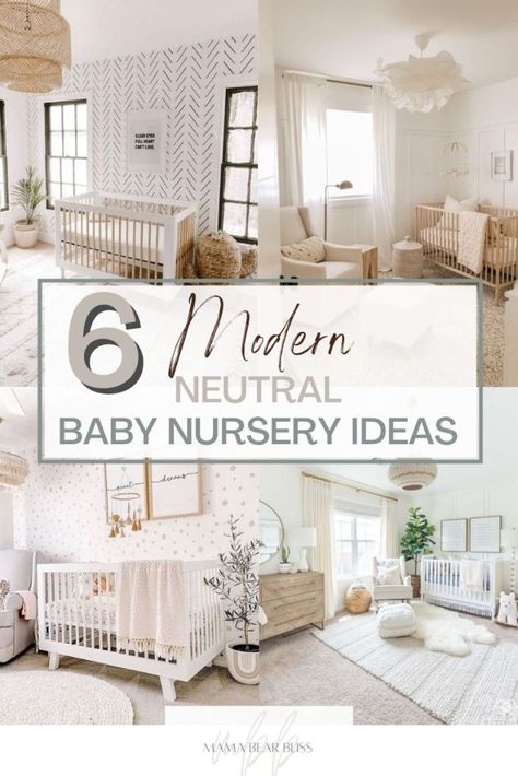 Nursery Ideas Modern Farmhouse, Neutral Minimalist Nursery Ideas, Natural Wood And White Nursery, Gender Neutral Nursery For Twins, Creamy White Nursery, Neutral Nursery Furniture, Neutral Simple Nursery, Modern Minimal Nursery, Best Nursery Furniture