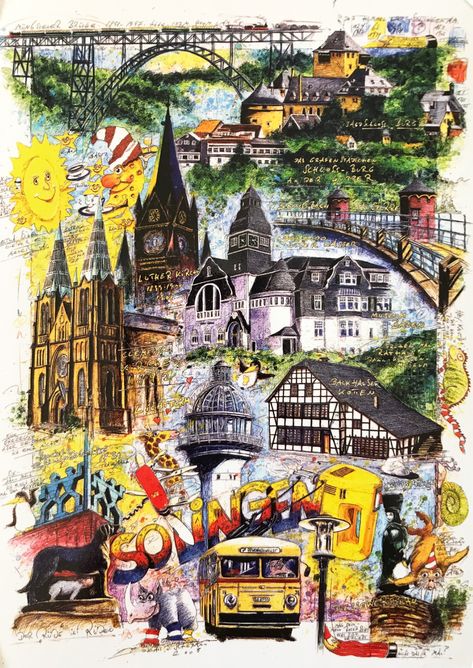 Postcard received from - Germany (Solingen) Solingen Germany, Big Ben, Berlin, Germany, Building, Travel, Anime, Pins