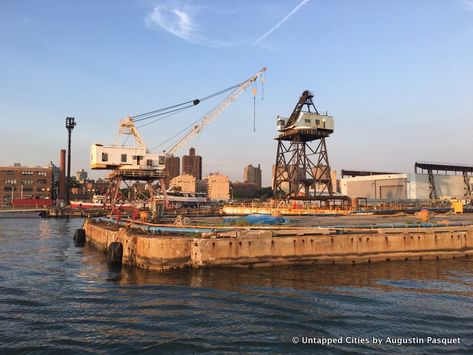 Up Close with the Dry Docks of the Brooklyn Navy Yard | Untapped Cities Brooklyn Navy Yard, Inspiration Images, Urban Fantasy, Design Wall, Home Brewing, The Team, Paris Skyline, Wall Design, Columbia