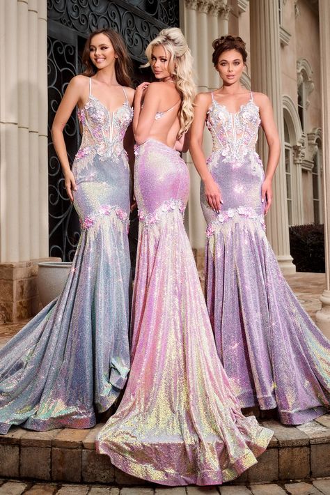 Purple Dress Short, Emerald Green Prom Dress, Plus Size Evening Gown, Portia And Scarlett, Scarlett Dresses, Iridescent Sequin, Prom Dresses Yellow, Royal Blue Prom Dresses, Red Wedding Dresses