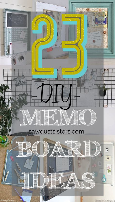 If you're looking for memo board ideas for your home or office, you're in the right place. I've curated 23 DIY memo boards. Some are built from scratch, and others are makeovers or up-cycles. Scroll down and copy one or more of these clever, one-of-a-kind ideas and make one for yourself! Each photo links to the tutorial. Enjoy! Office Memo Board Ideas, Memo Boards Diy, How To Make Pin Board At Home, Office Cork Board Ideas, Cork Board Calendar Diy, Diy Paper Roll Memo Board, Memo Board Ideas, Diy Pin Board Ideas, Office Board Ideas