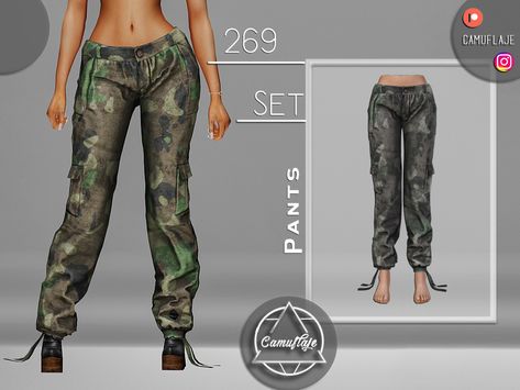 Sims 4 Cc Clothes Cargo Pants, Sims4 Cargo Pants, Sims 4 Cc Camo Pants, Low Rise Pants Sims 4 Cc, Sims 4 Low Rise Pants, Army Outfit, Army Cargo Pants, Chain Pants, Low Waist Pants