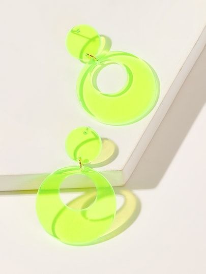 Neon Green Earrings, Spring Jewelry Trends, Neon Jewelry, Red Earrings Stud, Green Neon, Minimalist Studs, Spring Jewelry, Spiral Earrings, Anniversary Jewelry