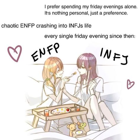 Infj Personality Gf, Enfj Infj Couple, Estp Infj Couple, Enfp Gf, Entp Gf, Enfj X Infj Couple, Enfj Infp Couple, Entp Girlfriend, Enfp Girlfriend