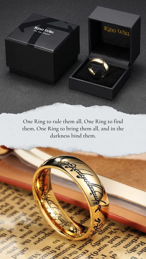 【Lord of The Rings Ring】 Genuine Titanium metal makes the ring durable, light, anti-scratch and hypoallergenic. Comes bith a gift box and 180 days Manufacture Warrenty. 💍 Lord Of The Rings Mens Wedding Ring, Lord Of The Rings Wedding Band, Lord Of The Rings Wedding Ring, Lord Of The Rings Ring, Wedding Band For Men, Titanium Metal, Comfort Fit Wedding Band, Titanium Ring, Wedding 2024