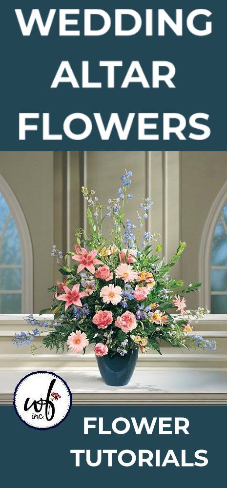 Flower tutorials for Weddings;  Learn how to make altar flowers, pew markers, candelabra flower swags, standing flower sprays, large urn florals and more. Church Arrangements Altars, Alter Flower Arrangement, Altar Wedding Flowers, Church Flower Arrangements Wedding, Church Flower Arrangements Altars Ideas, Church Altar Flower Arrangements, Church Altar Flowers, Altar Flower Arrangements, Church Wedding Flowers Altar