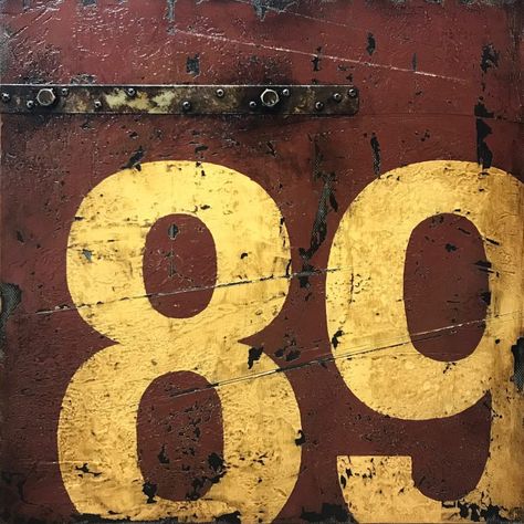 Industrial Vignettes No. 89 | Domenick Naccarato Industrial Art Painting, Industrial Texture, Numbers Art, Fence Post Caps, Mood Art, 3d Collage, Fiber Board, Tin Ceiling Tiles, Color Fields