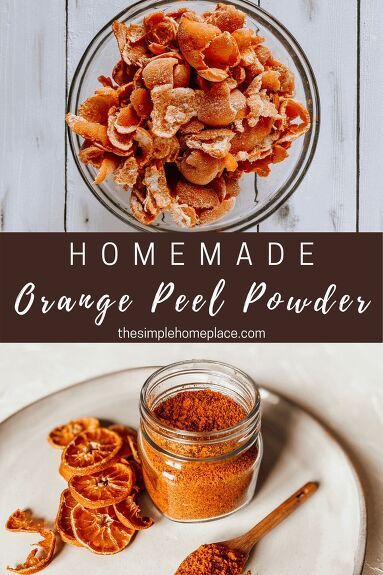 Do you ever wonder what else you could do with your orange peels instead of just tossing them? One way you can put them to good use is to make orange peel powder! Orange peel powder can be used in baking or in making your own homemade bath and body products! If your family is anything like mine, we love oranges. My kids can crush a bag of Cuties in less than a week. I’ve always felt guilty throwing away the orange peels and wondered what else I could use them for. I did some rese… Orange Peels Uses, Orange Peel Powder, Orange Baking, How To Make Orange, Dried Orange Peel, Dehydrated Vegetables, Crush A, Orange Peels, Sugar Scrub Homemade