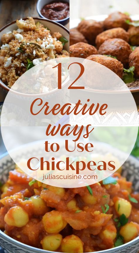 12 Creative Ways to Use Can Chickpeas Ways To Use Chickpeas, Cooking Chickpeas Canned, Canned Chickpea Recipes Dinners, Easy Canned Chickpea Recipes, Hummus From Canned Chickpeas, Moroccan Soup, Chickpea Snacks, Roasted Red Pepper Hummus, Dry Chickpeas