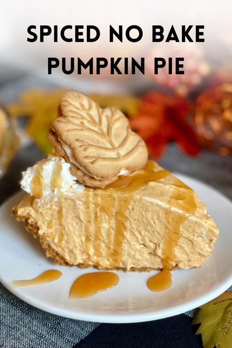 Cream Cheese Pumpkin Pie No Bake, Frosty Pumpkin Pie, Pumpkin No Bake Pie, No Bake Thanksgiving Pie, Pumpkin Pie Desserts Easy, Pumpkin Recipes No Bake, Pumpkin Pie No Bake, Pumpkin Baking Recipes, Pumpkin Cream Cheese Pie