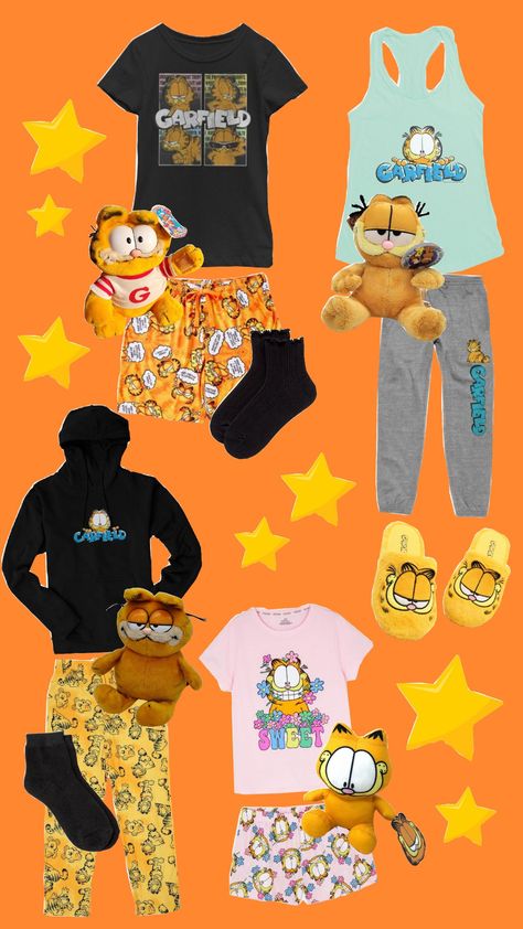 garfield pajamas! Garfield Pajamas, Pajama Pants Aesthetic, Pants Aesthetic, Pajama Pants, Pajamas, Pants, Pins, Quick Saves, Trousers