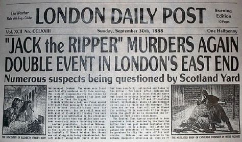 Jack The Ripper, Scotland Yard, Newspaper Headlines, Historical Newspaper, English History, Bbc One, Halloween Jack, Sherlock Holmes, Newspaper