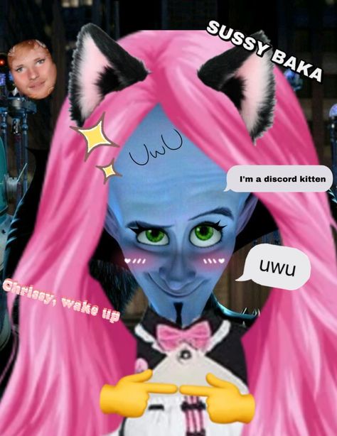 discord kitten megamind Megamind Meme Funny, Megamind No B, Megamind Pfp, Megamind Edits, Megamind Funny, Megamind Meme, Mega Mind, Discord Kitten, Funny Horse Pictures