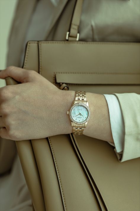 For an elegant accessory to complement every outfit, this striking model EM0773-54D is the perfect choice. Crafted with crystals and a Rose Gold plated case and bracelet. The bezel and the mother-of-pearl dial feature additional crystals rounding out the look. The watch is an ideal choice for those looking to transition from day to evening looks without missing a beat. Powered by Eco-drive, never needs a battery, only a light source. Citizen Eco Drive Watch Women, Rose Gold Watch Outfit, Citizen Watch Women, Citizen Watches, Eco Drive Watches, Citizen Watch, Citizen Eco, Watch For Women, Watch Women