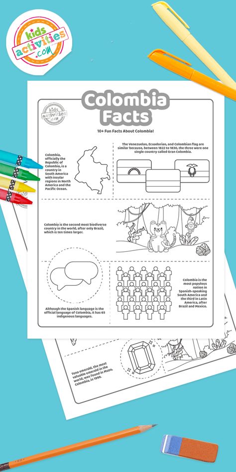 Columbia Facts Coloring Pages| Facts About Columbia| Coloring Pages Facts about Columbia| Coloring Pages Columbia Facts| Colombia Facts Coloring Pages| Facts About Colombia| Coloring Pages Facts about Colombia| Coloring Pages Colombia Facts Colombia School Project, Hispanic Heritage Projects, Columbia South America, Butterfly Facts, Colombian Culture, Facts For Kids, Forest School, Prayer Board, Rainbow Kids