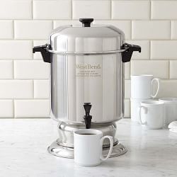 Coffee Makers | Williams Sonoma Interesting Accessories, Coffee Display, Stainless Steel Coffee Maker, Coffee Dispenser, Elegant Presentation, Industrial Coffee, Display Area, Coffee Brewer, Household Goods