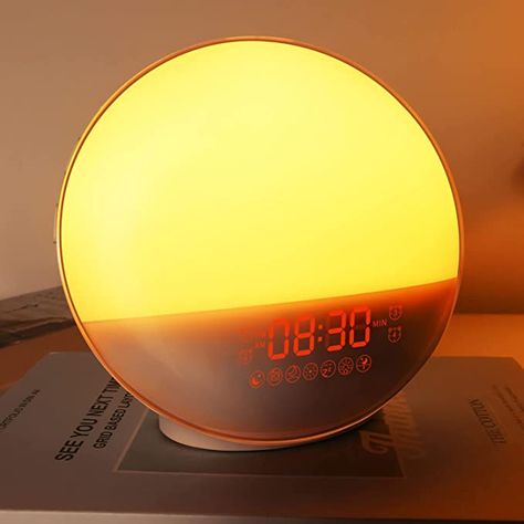 Sunrise Alarm, Sunrise Ocean, Light Alarm Clock, Kids Alarm Clock, Sunrise Alarm Clock, Clock For Kids, Radio Alarm Clock, Light For Bedroom, Amazon Favorites