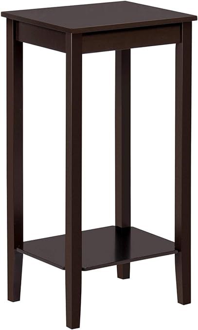 Espresso Living Room, Tall Bedside Table, Tall End Table, Tall End Tables, Small End Tables, Telephone Table, Tall Table, Bedside Night Stands, Dark Coffee