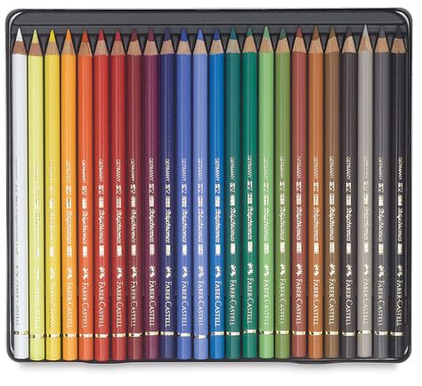 Faber-Castell Polychromos Pencils--Worth it? | Your Art Box Fabre Castell, Faber Castell Art, Crayola Colored Pencils, Yellow Vans, Copper Wood, Green Chrome, Adult Colouring Pages, Yellow Ochre, Wow Art