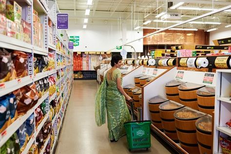 Patel Brothers has every Indian ingredient, snack, and condiment you could ever want. Indian Grocery Store, Grocery Store Design, Grocery Haul, Black Background Images, Food Shop, Store Design, Business Ideas, Grocery Store, In America