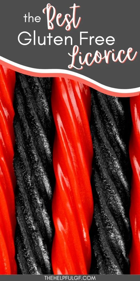 Celiac Snacks, Gluten Free Licorice, Gluten Free Diet For Beginners, Liquorice Recipes, Gummy Snacks, Gluten Free Food List, Gluten Free Tips, Gluten Free Gifts, Gluten Free Info