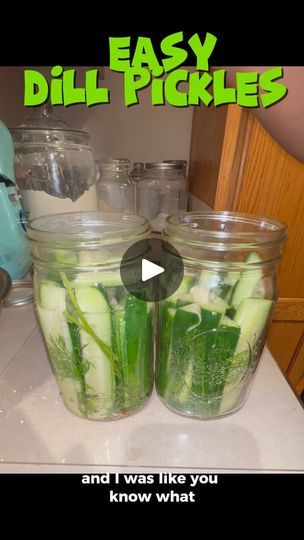 922 reactions · 437 shares | 🥒Crunchy Dill Pickles🥒

Crunchy, tangy, and utterly delicious—my homemade dill pickles are a flavor-packed delight! Perfect for snacking or adding a zesty twist to any meal. Dive into pickle perfection!

INGREDIENTS:  -10-12 pickling cucumbers -4 cups water -2 cups white vinegar -4 tablespoons kosher salt  -big bunch of dill  -6 cloves of garlic 
-2 tablespoons Pickling spice  
DIRECTIONS: 
-Bring the water, vinegar and salt to a boil and let cool until it’s warm to the touch. 
-Wash and chop up your cucumbers 🥒 
-Pack your jars in this order: dill, pickling spice (1 tbsp each jar), cucumbers and garlic (3 cloves each jar)🧄 
-pour the warm brine into the jars (make sure it’s warm and not hot as this will ensure the crispy/crunchy-ness of your pickles. 
-wip How To Can Crispy Dill Pickles, Dill Pickle Brine Recipe, Making Dill Pickles From Cucumbers, Canning Dill Pickles Recipe Crunchy, Mrs Wages Dill Pickles, Canning Dill Pickles Crunchy, Easy Dill Pickles, Homemade Pickles Dill, Apple Fritter Bread