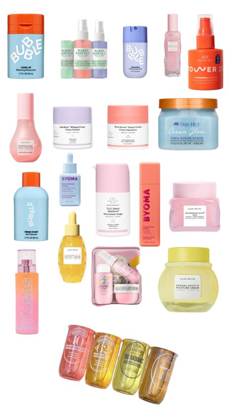 Skin care Preppy Skin Care Products, Lulu Aesthetic, Cute Skin Care, Skin Care Preppy, Ulta Skincare, Preppy Skin Care, Preppy Christmas List, Skincare Preppy, Preppy Pfp