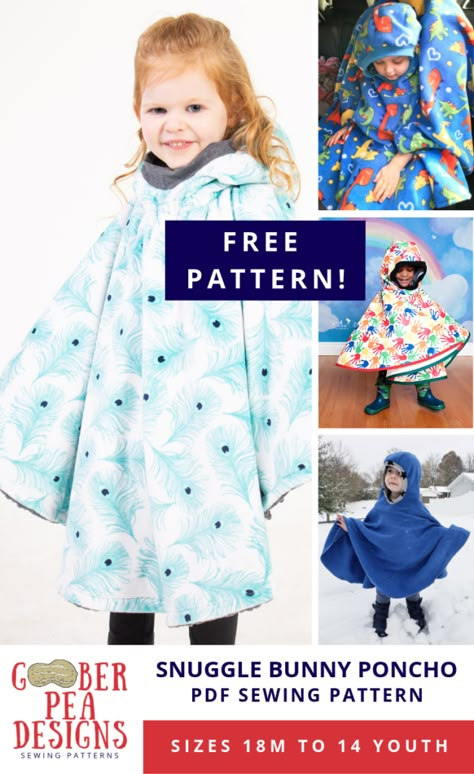 Carseat Poncho Pattern, Fleece Poncho Pattern, Hooded Poncho Pattern, Kids Poncho Pattern, Carseat Poncho, Fleece Sewing, Poncho Pattern Sewing, Toddler Poncho, Fleece Projects