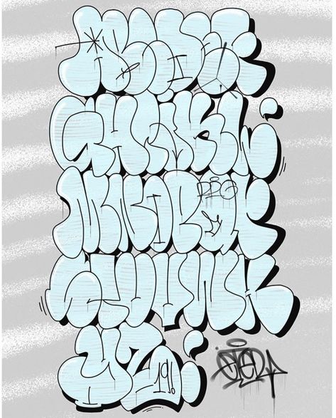 Isso agora sim está me definindo na minha caminhada.🤙🍃 Graffiti Throwup Alphabet, Throwies Graffiti Alphabet, Hand Lettering Tattoo, Throw Up Graffiti Alphabet, Handstyle Graffiti, Graffiti Alphabet Styles, Graffiti Fonts, Alfabet Font, Graffiti Lettering Alphabet