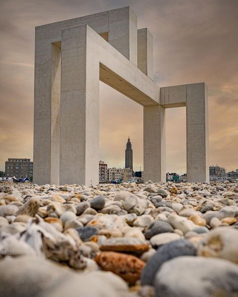 Le Havre France, Photo Inspiration, Bathroom Lighting, Cityscape, Lighted Bathroom Mirror, Bathroom Mirror, France, Mirror, Architecture