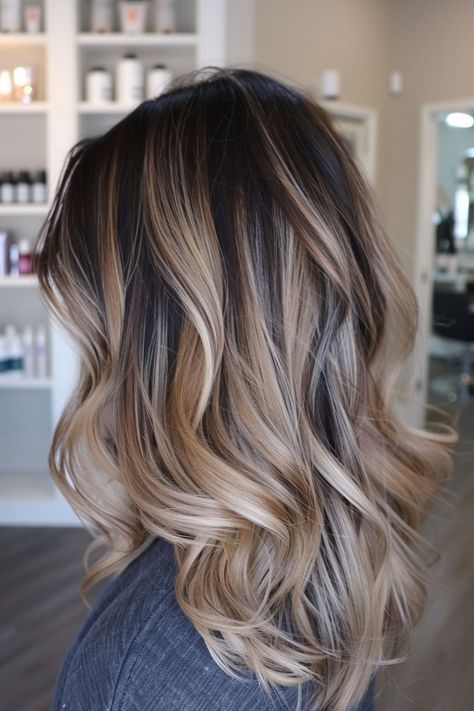 hair hairstyles,hair styles for long hair,hair cut,hair beauty,hair styles for medium hair,hair and skin and nails,hair hairstyling,hair length,hair straightener,hair drawing,hair cuts,hair colors #HairstyleTrends #HairTransformation #CurlyHairRoutine #BraidedHairstyles #HairColorInspiration #HairCareTips #ShortHairStyles #BalayageHair #WeddingHairstyles #HairAccessories #NaturalHair #HealthyHair #LongHairDontCare #MensHair #HairGoals #EasyHairstyles #HairGrowth #UpdoHairstyles #BlondeHair #HairProducts Brunette Balayage Hair Blonde Dark Roots Long, Fall Brunette Hair With Highlights, Balayage Highlights Straight Hair, Hair Colors With Blue Eyes, Blonde Balayage Low Maintenance, Hair Color For Medium Length Hair, Brunette Hair With Blonde Highlights Bob, Dark Brown Hair With Blonde Highlights Medium Length, Long Hair Bob Styles