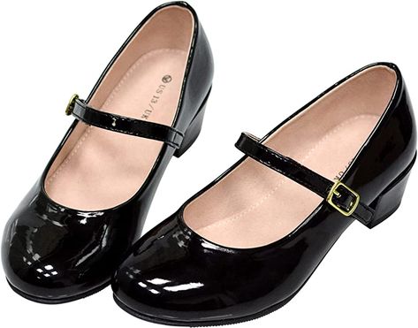 Girls Uniform Shoes, Blush Shoes, Low Heel Dress Shoes, Girls Loafers, Dress Up Shoes, Big Girl Dresses, Kate Spade Keds, Low Heel Flats, Zapatos Mary Jane