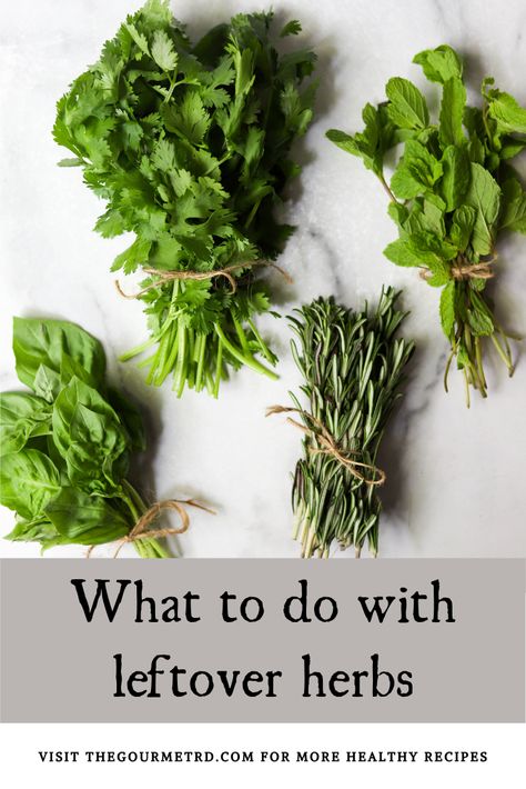 What To Do With Parsley Fresh Herbs, What To Do With Extra Fresh Herbs, What To Do With Extra Parsley, Leftover Parsley Recipes, Things To Do With Herbs, What To Make With Parsley, What To Do With Fresh Thyme, Fresh Herbs Recipes, Savory Herb Uses